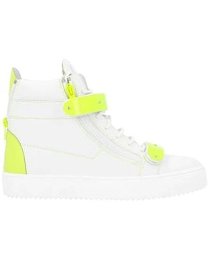 Giuseppe Zanotti Calfskin High Top Sneakers - Gelb