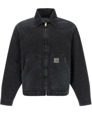 Carhartt Jassen ,Zwart ,Denim Denim Jassen