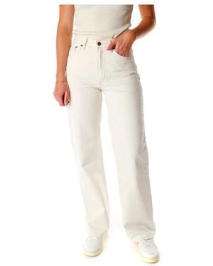 Nudie Jeans Straight Fit Jeans - White