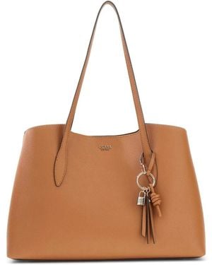 Guess Tote Bags - Marrone