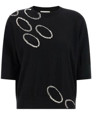 Dries Van Noten Round-Neck Knitwear - Black