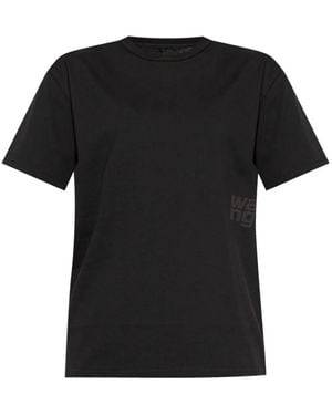 Alexander Wang T-Shirt With Logo - Black