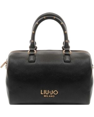 Liu Jo Studded Zippered Handbag With Removable Strap - Schwarz