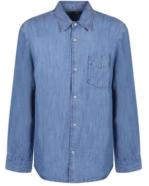 Officine Generale Casual Shirts - Blue
