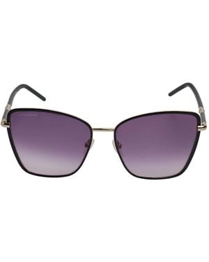 Longchamp Geometrische Vierkante Metalen Zonnebril Lo167S - Paars