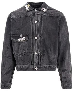 Enfants Riches Deprimes Denim Jackets - Gris