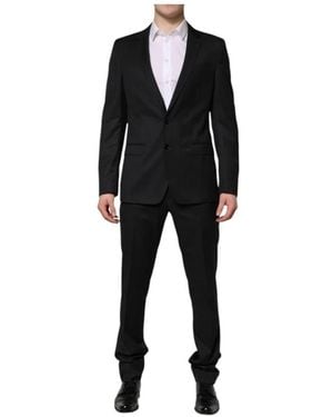 Dolce & Gabbana Single Breasted Suits - Black