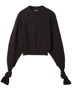 Jacquemus Round-Neck Knitwear - Negro