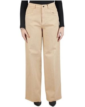 Kiton Wide Pants - Natural