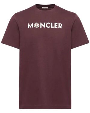 Moncler Ss T-Shirt - Paars