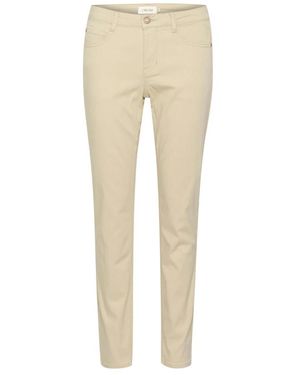 Cream Straight Trousers - Neutro