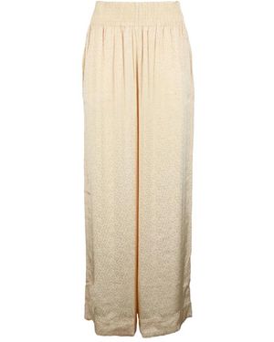 Attic And Barn Wide Trousers - Natural