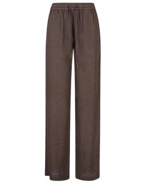 Fay Straight Trousers - Brown