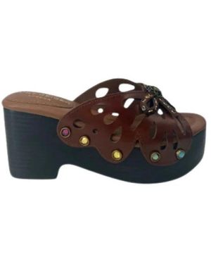 Kurt Geiger Heeled Mules - Marrón