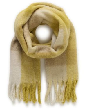 Saint Tropez Accessoires ,Veelkleurig ,Check Scarf - Groen