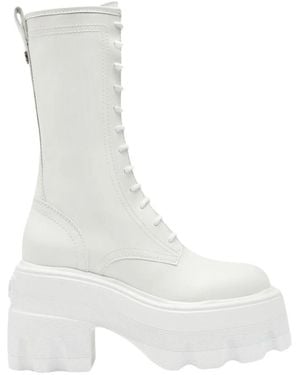 Casadei Lace-Up Boots - White