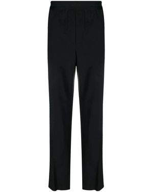 MSGM Gerades Hosenbein Mit Logo-Bund - Schwarz