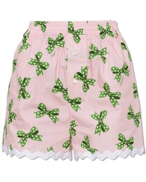 Moschino Printed Shorts - Roze