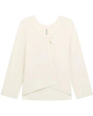 Liviana Conti Truien & Vesten ,Maglia Paula Nodo - Wit