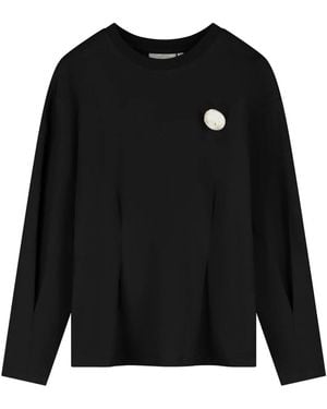 FABIENNE CHAPOT Tops ,Zwart ,Katoen Asta Ls T-Shirt