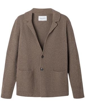Roberto Collina Knit Ribbed Blazer - Braun