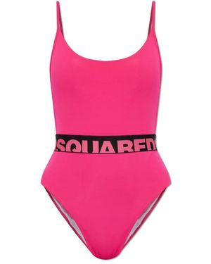DSquared² Badmode ,Roze ,Badpak Uit Één Stuk