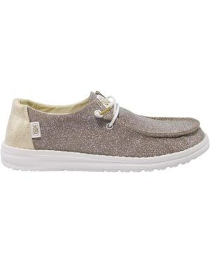 HEYDUDE Wendy Metallic Sparkle - Grau