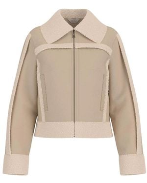 Guess Faux Fur & Shearling Jackets - Natural