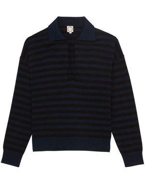 Ines De La Fressange Paris V-Neck Knitwear - Bleu