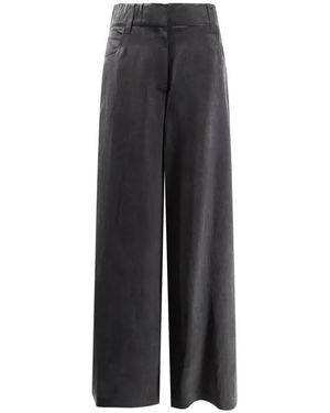 Alysi Wide Trousers - Grey