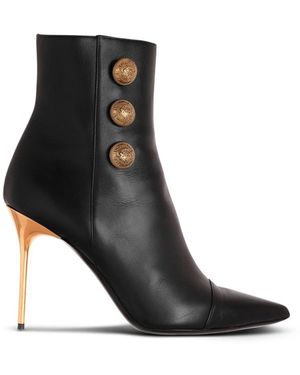 Balmain Lederne roni knöchelstiefel - Schwarz