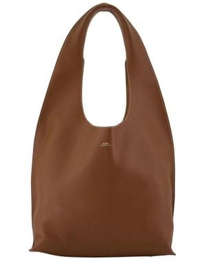 A.P.C. Tote Bags - Marrone