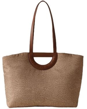 Borbonese Tote Bags - Marrone