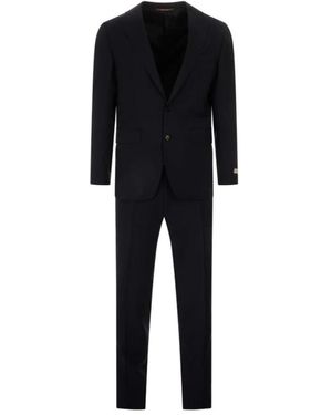 Canali Kostuums ,Blauw ,Wol Am 30110 Suit - Zwart