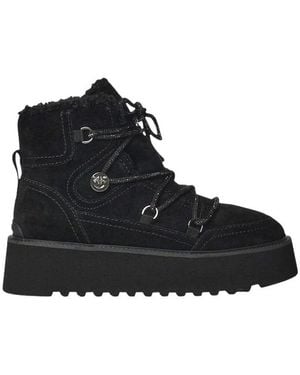 Pinko Lace-Up Boots - Noir