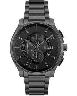 HUGO Accessoires ,Zwart ,Peak 2.0 Chronograafhorloge