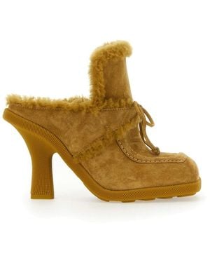 Burberry Heeled Mules - Marrón