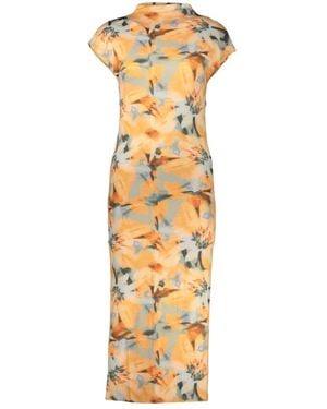 Desigual Martha Lange Patroon Jurk - Metallic