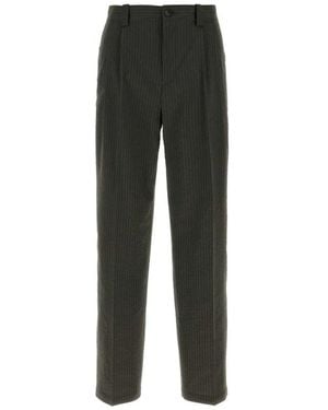 Maison Kitsuné Straight Trousers - Black