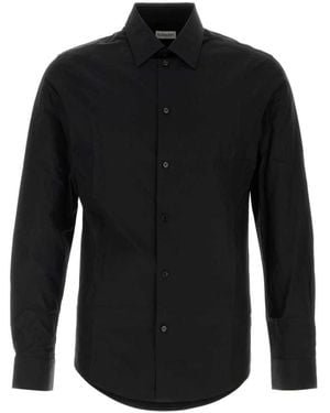 Burberry Overhemden ,Zwart ,Katoen Ekd Katoenen Shirt Met Borduring