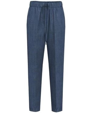 Marella Slim-Fit Pants - Blue