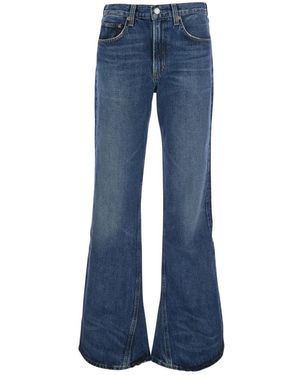 Agolde Jeans ,Blauw ,Katoen Arc Wide Leg Jeans