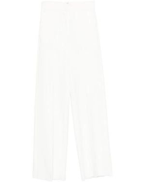 Marella Wide Trousers - Bianco