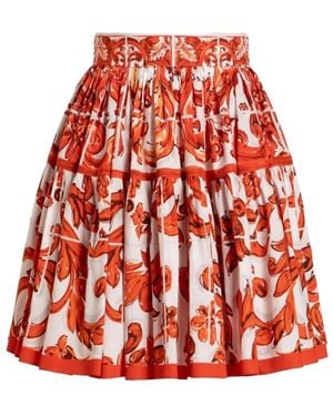 Dolce & Gabbana Rokken ,Veelkleurig ,Short Skirts - Rood