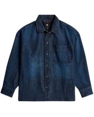 G-Star Overhemden ,Blauw ,Denim Casual Shirts
