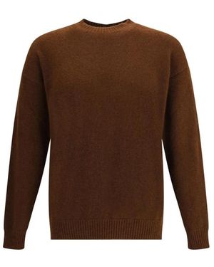 Laneus Round-Neck Knitwear - Marrone
