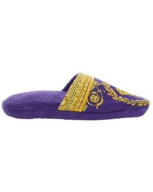 Versace I Heart Baroque Slippers - Paars