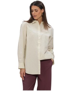 Modström Overhemden ,Katoen Viggemd Stripe Shirt - Naturel