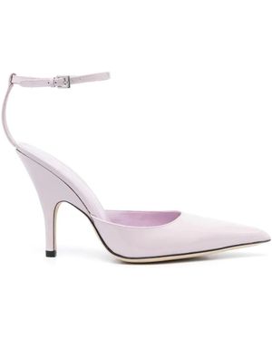 BY FAR Schoenen ,Roze ,Leer Eliza Dawn Patt Leer Pumps - Wit
