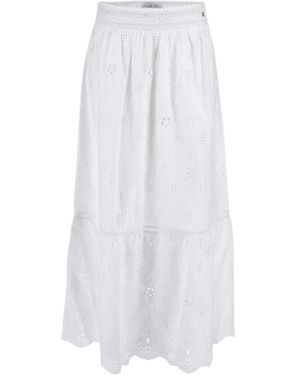 Guess Kant Maxi Rok Frida San Gallo Style - Wit